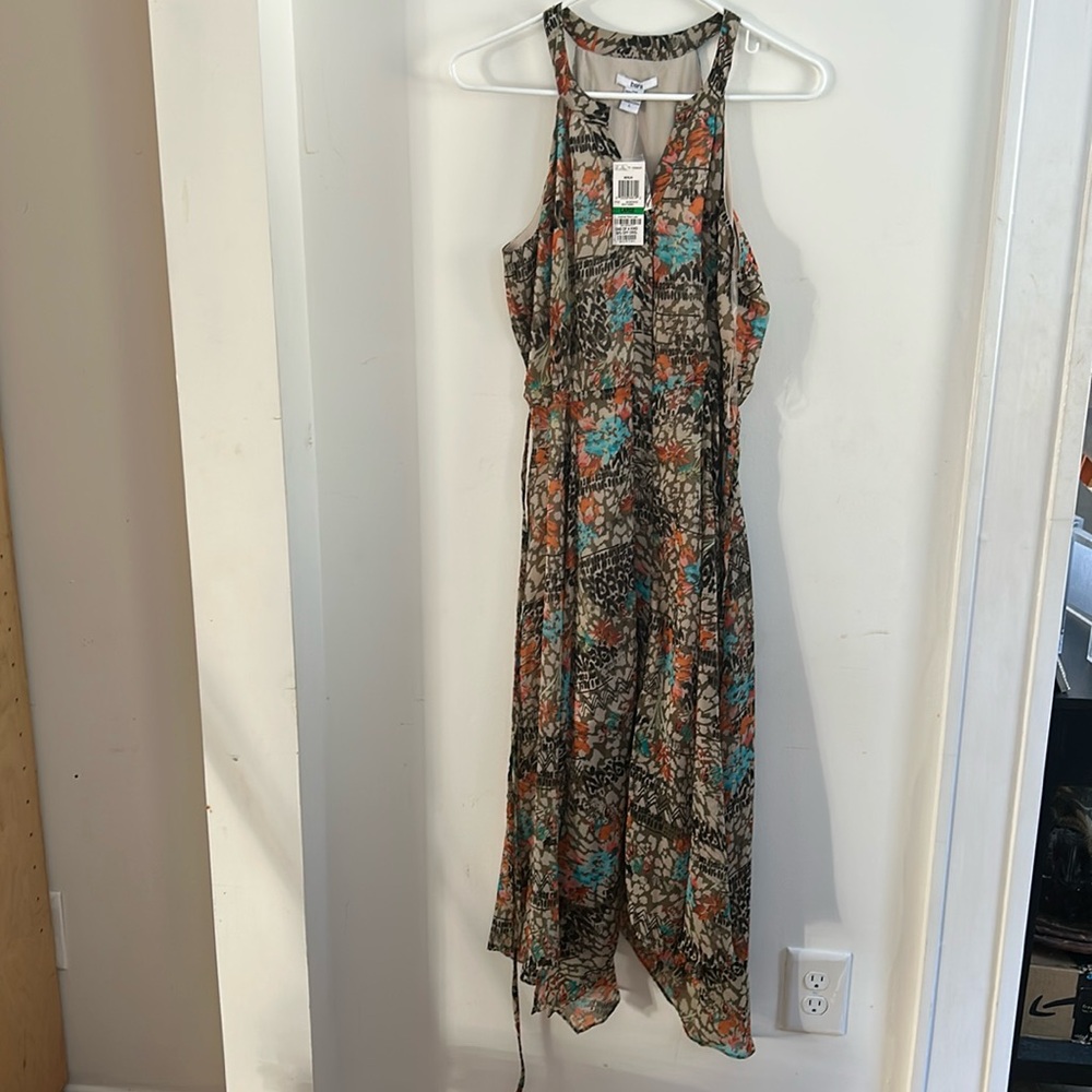 Bar 111 Colorful Floral Print Dress NWT